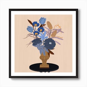 Flowers For Aquarius Square Art Print
