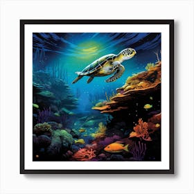 Sea Turtle 2 Art Print