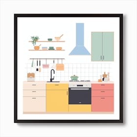 Kitchen Interior Art Print