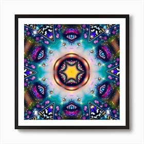 Psychedelic Mandala 39 Art Print