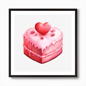 Valentine'S Day Cake 1 Art Print