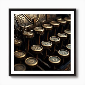 Old Typewriter 4 Art Print