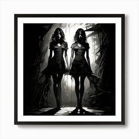 Two Witches Art Print