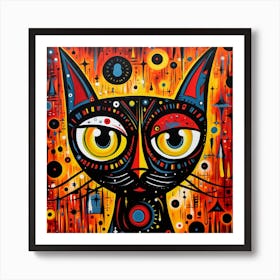 Cat In Space 4 Art Print