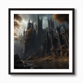 Dark Fantasy Castle Poster