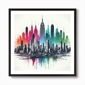 New York City Canvas Art 3 Art Print