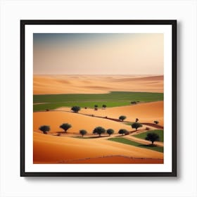 Desert Landscape - Desert Stock Videos & Royalty-Free Footage 4 Art Print