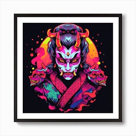 Samurai Demon 1 Art Print