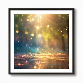 Sunrise In The Forest 1 Art Print