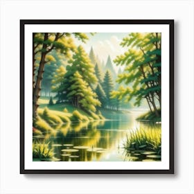 Landscape Painting 241 Art Print