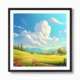 Landscape Painting Art Print