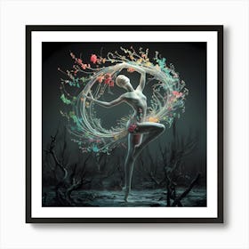 Dancer In The Forest Art Print