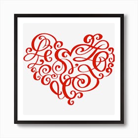 Love Heart Art Print