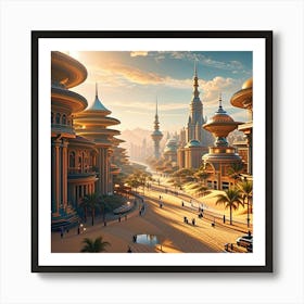 Futuristic City Art Print