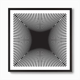 Converge Heavy Black Square Art Print