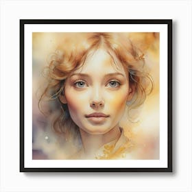 Portrait Of A Girl 25 Art Print