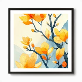 Magnolia Blossoms Art Print