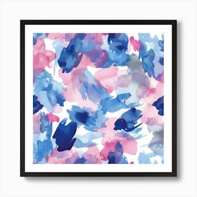 Watercolor Splashes 2 Art Print