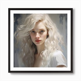 Caucasian Woman Art Print