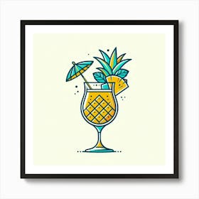 Tropical cocktail 3 Art Print