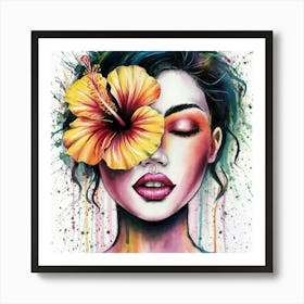 Hibiscus Flower 2 Art Print