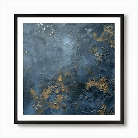 Blue And Gold 19 Art Print