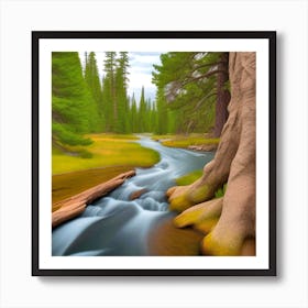 Yosemite River 2 Art Print