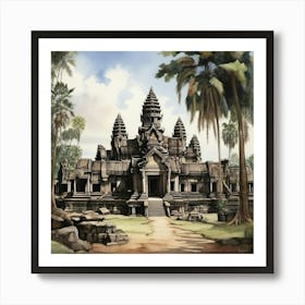 Angkor Temple Art Print Art Print