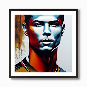 Cristiano Ronaldo artwork Art Print by Oswald - Fy