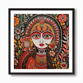 Indian Woman By artistai Art Print