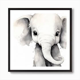 Baby Elephant Art Print