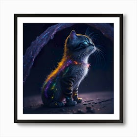Cat Galaxy (112) Art Print