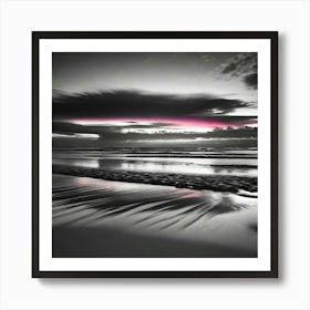 Sunset On The Beach 17 Art Print