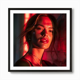 Portrait of a young woman Art Print