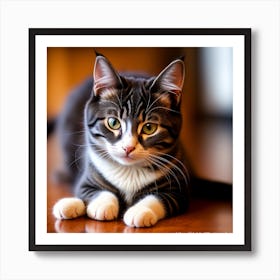 beautiful cat Art Print