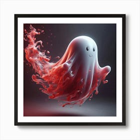 Ghost In Blood 1 Art Print