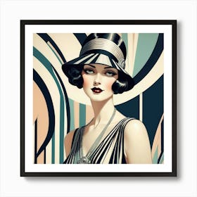 Deco Woman 17 Art Print