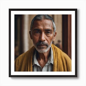 Old Man In A Shawl Art Print