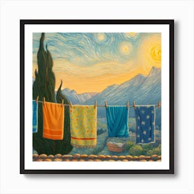 Towel Van Gogh 2023 Art Print