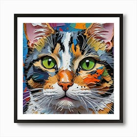 Cat Painting 4 Art Print