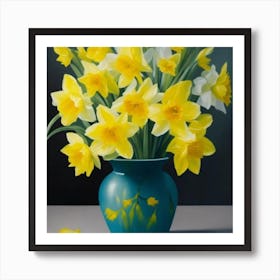 Daffodils In A Vase 7 Poster