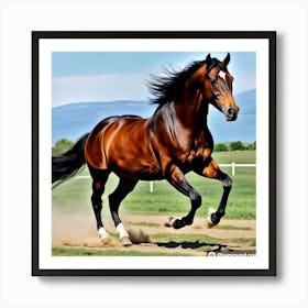 Horse Galloping Art Print