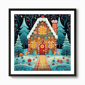 Gingerbread House 6 Art Print