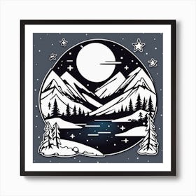 Winter Landscape 38 Art Print