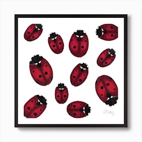 Ladybugs 2 Art Print