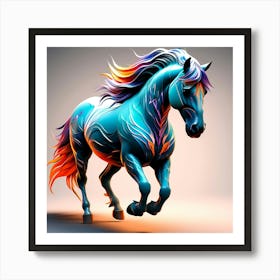 Creative Horse Beauty Illustration Nr Art Print