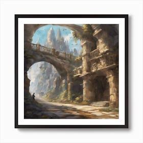 Fantasy Painting 7 Art Print