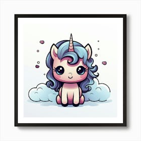 Cute Unicorn 413 Art Print