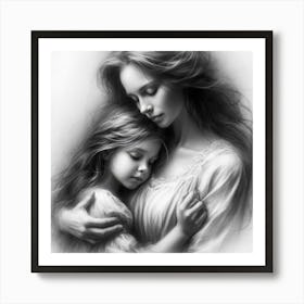 Mother And Daughter Art Print