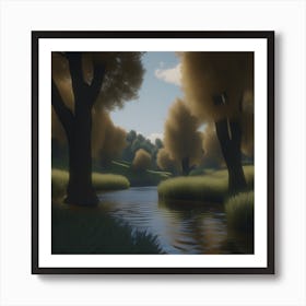 River - River Stock Videos & Royalty-Free Footage Art Print